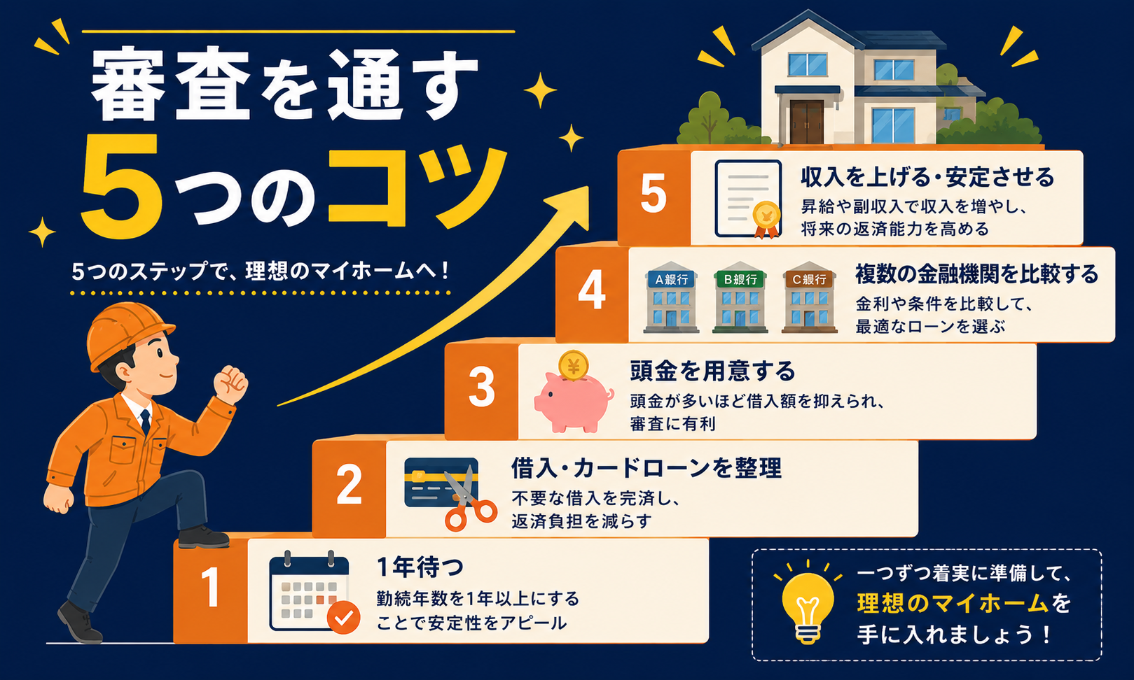 転職が多い施工管理が審査を通すための5つのコツ