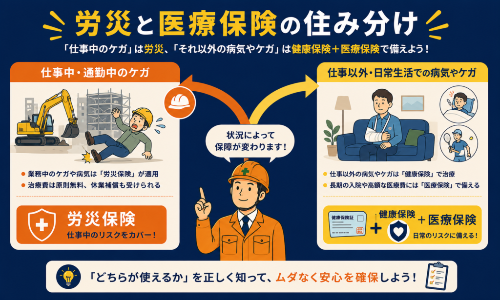 労災と医療保険の住み分け