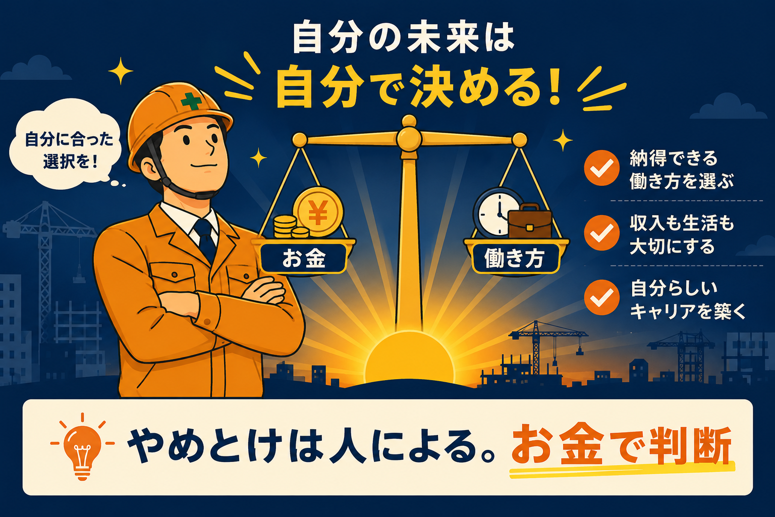 まとめ：やめとけは人による・お金で判断しよう