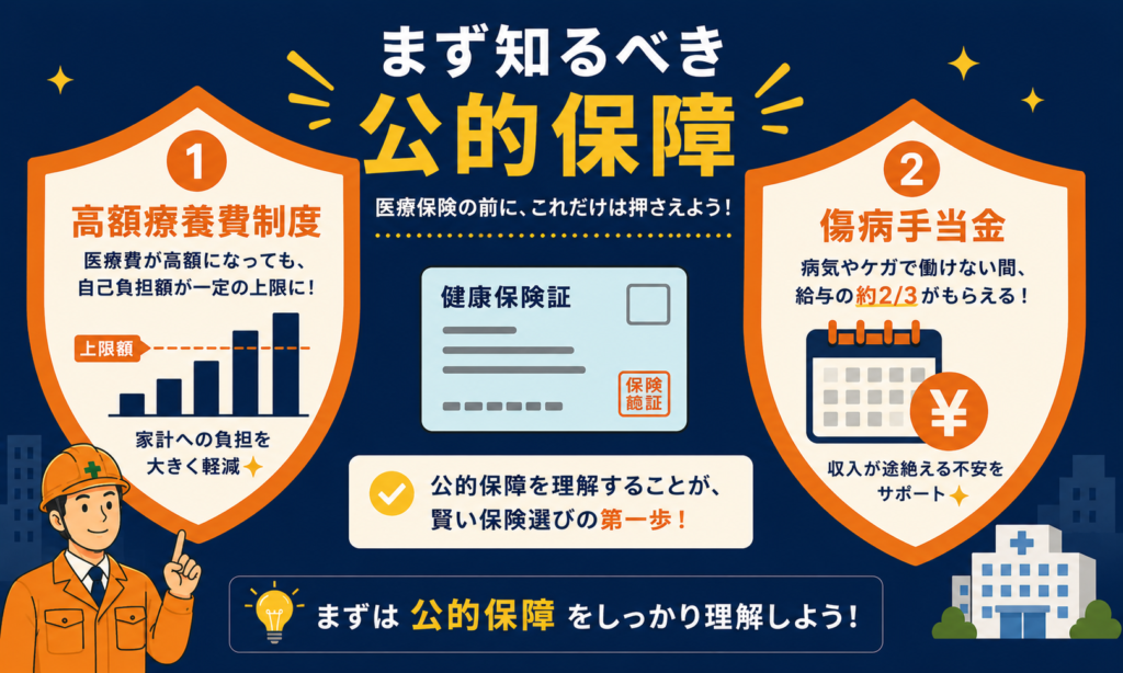 まず知るべき公的保障 高額療養費制度と傷病手当金