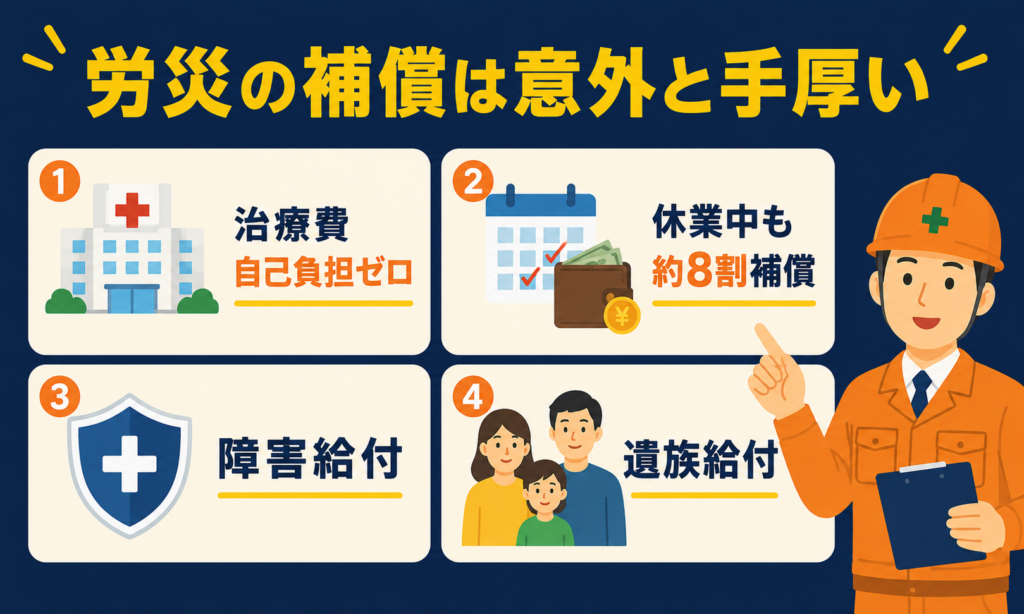 労災保険の補償の種類