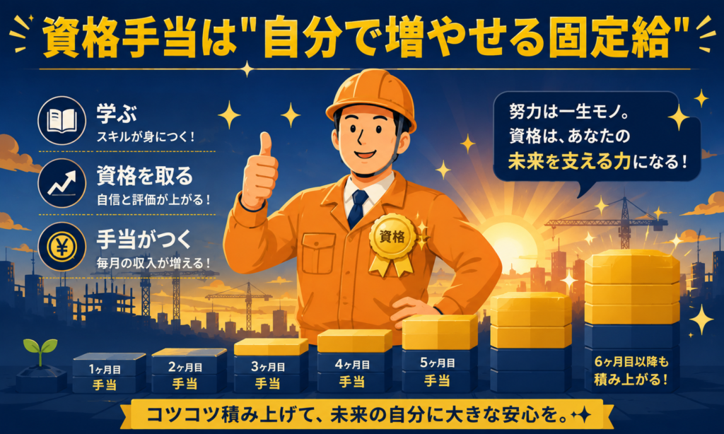 資格手当は自分で増やせる固定給