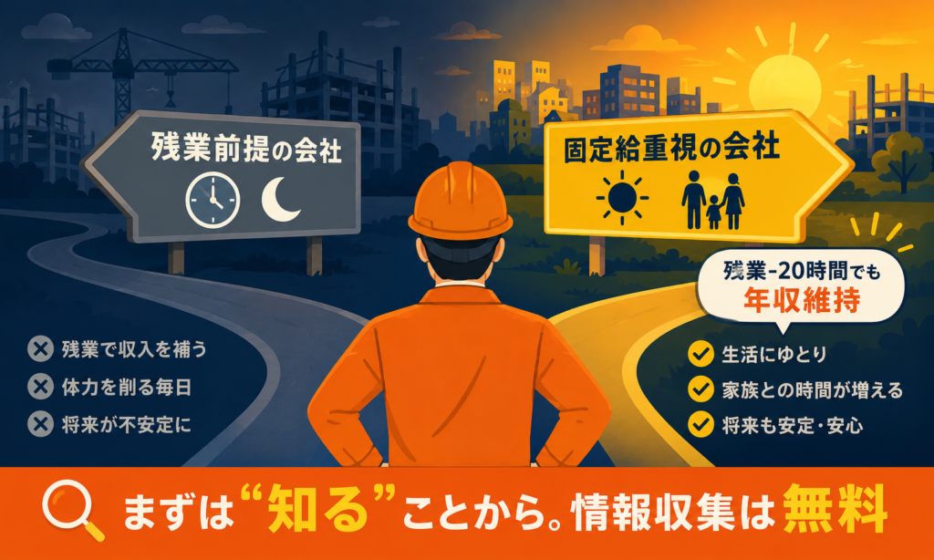 残業前提の会社と固定給重視の会社の分かれ道