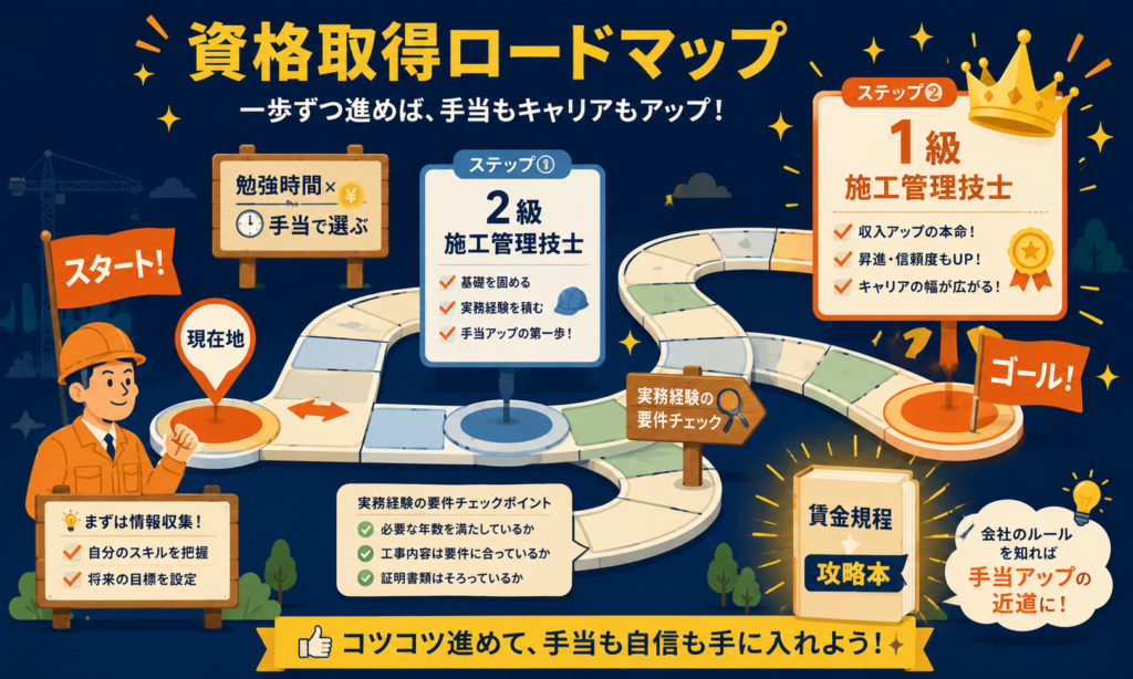 施工管理の資格戦略ロードマップ