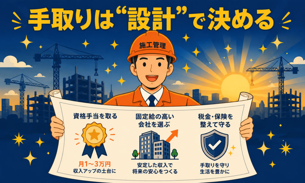 手取りは残業ではなく設計で決める