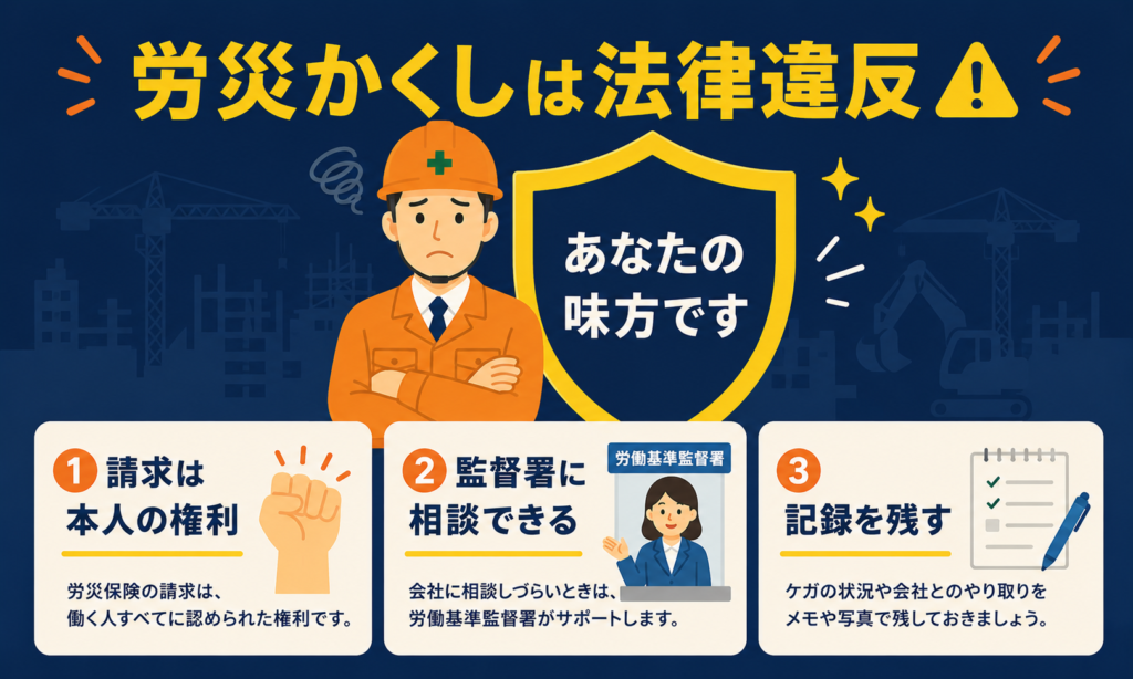 労災かくしへの対処法